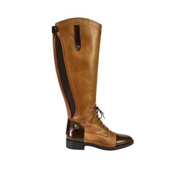 Stivali da donna in pelle di vitello lavorazione artigianale