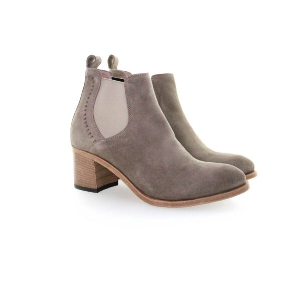 Stivaletti con tacco da donna in pelle s