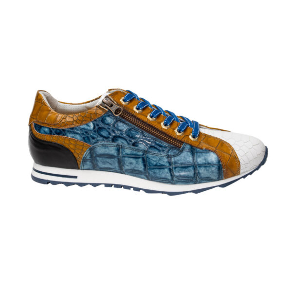 Sneakers da uomo in vera pelle lavorazione artigianale Italiana