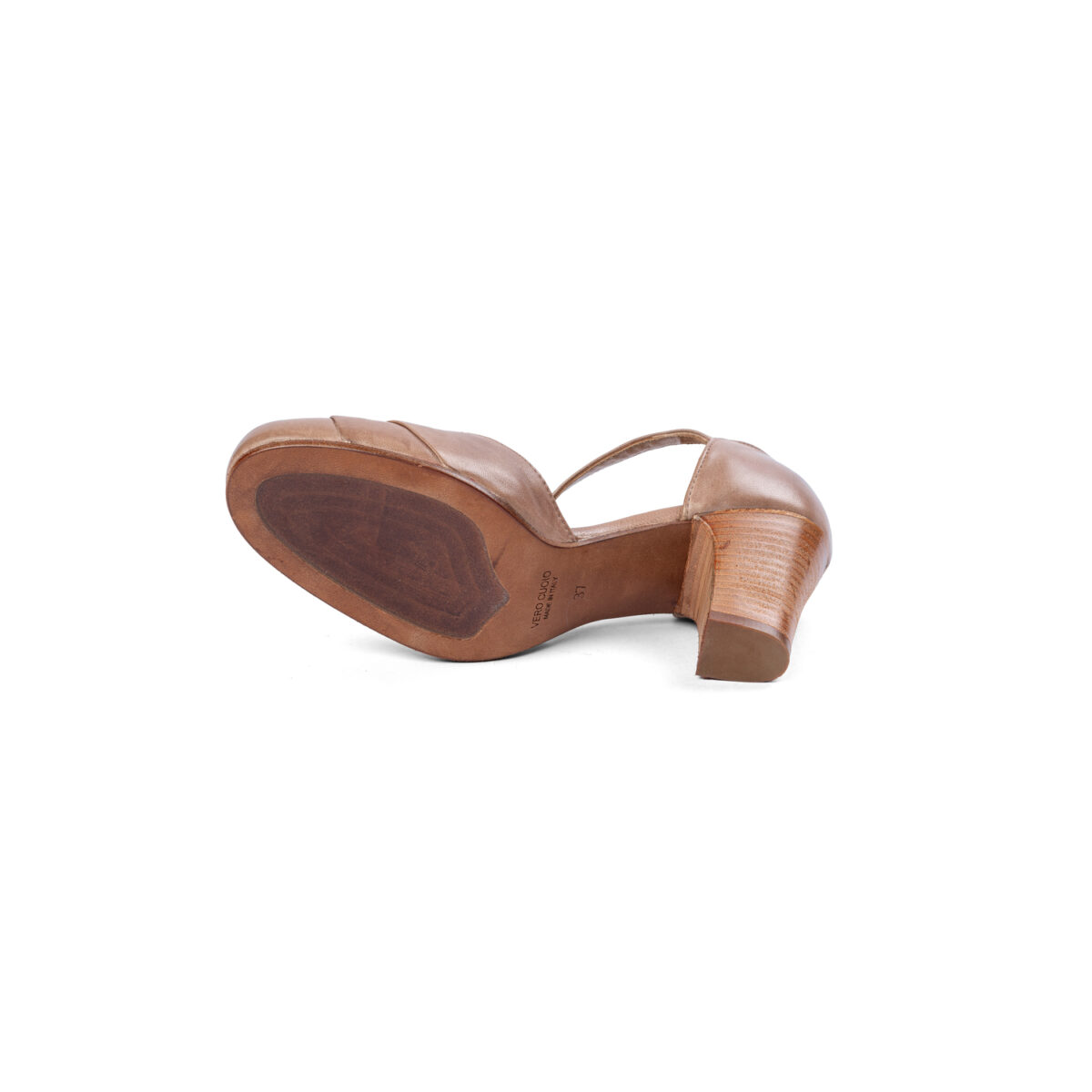 SANDALI IN PELLE DONNA CON TACCO